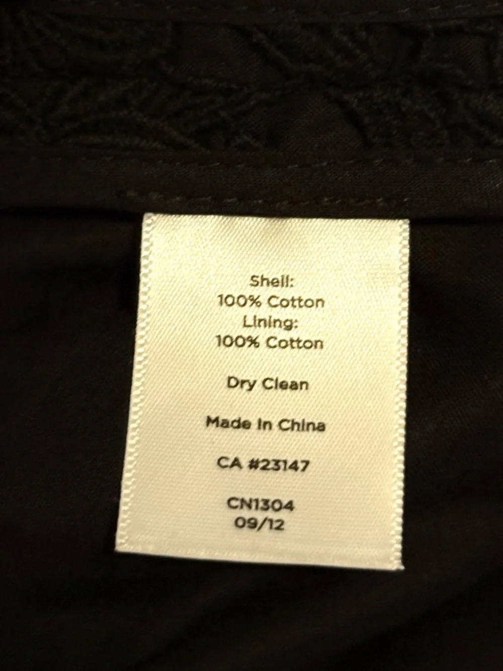 Talbots Black Lace Shift Dress 100% Cotton Classic Elegant Cocktail Work Sz 12 - Picture 6 of 6